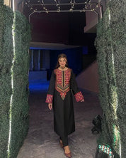 Black Cambric Embroidered 2PC