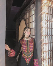 Black Cambric Embroidered 2PC