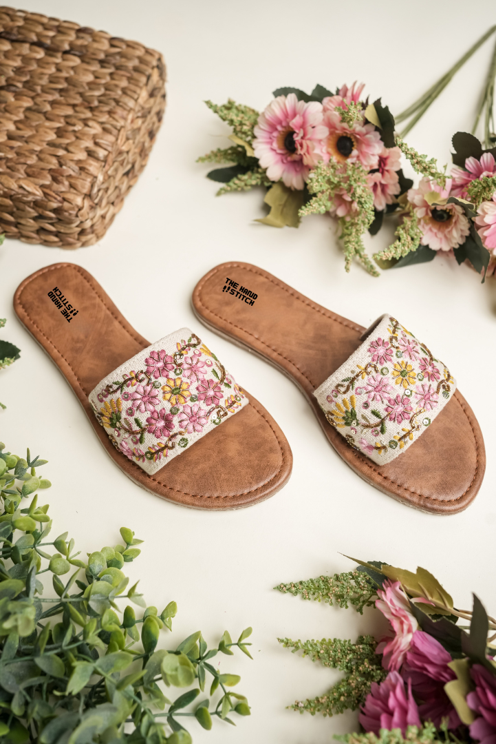 Handcrafted Floral Embroidered Women’s Flats