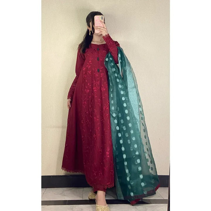 MaroonEmbroideredFrock3PC-2PC_1.jpg