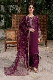 Plant Foam 3Pc Embroidered Lawn Dress