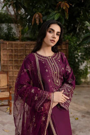 Plant Foam 3Pc Embroidered Lawn Dress