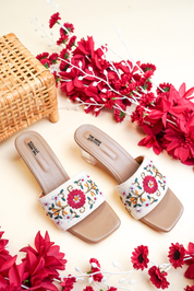 Women’s Luxury Ethnic Footwear Designer Embroidered Heels & Mules