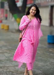 Cotton Kurta Set with Textured Dupatta for Women Elegant Everyday Ethnic Wear