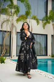 Noir Grace Viscose Anarkali Set