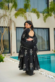 Noir Grace Viscose Anarkali Set