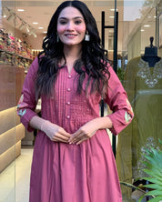 Maisha Rosewood Bloom Pure Cotton GOWN