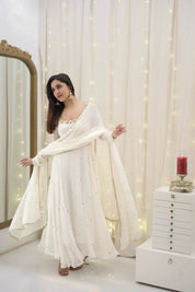 Apsara White Suit Set