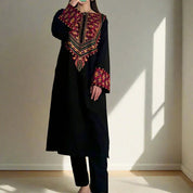 Black Cambric Embroidered 2PC – Easy Wear