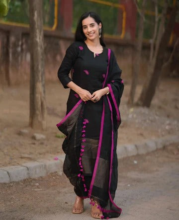 Black Linen Full GOWN
