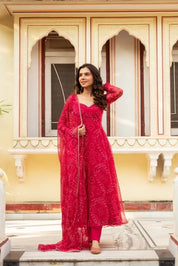 Beautiful Dhani Red Suit Set – Best One Piece