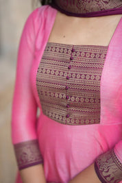 Menaka Series collection Pure cotton temple Anarkali
