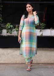 Boho Blocks Top and Pant Set