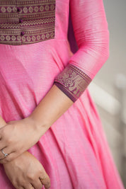 Pure cotton temple Anarkali