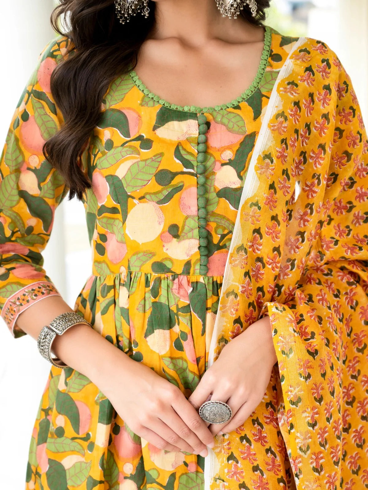 Mango Meadow Pure Viscose Suit Set
