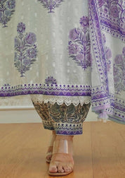 Lavender Mist Viscose Rayon Suit Set