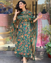 Royal Bloom Viscose Anarkali Set