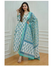 Mint Bloom Viscose Delight Suit