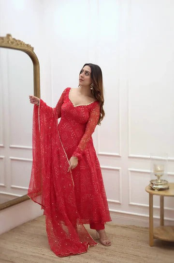 Beautiful Dhani Red Suit Set – Best One Piece