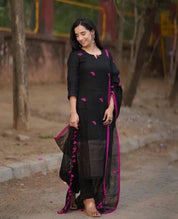 Black Linen Full GOWN
