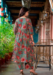 Rustic Bloom Pure Viscose GOWN