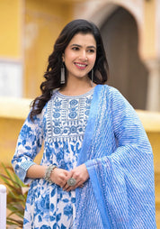 Dewdrop Blue Pure Viscose GOWN
