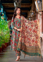 Rustic Bloom Pure Viscose GOWN