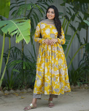 Golden Radiance Viscose Suit Set