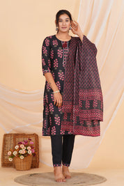 Blossom Noir Viscose Rayon Set
