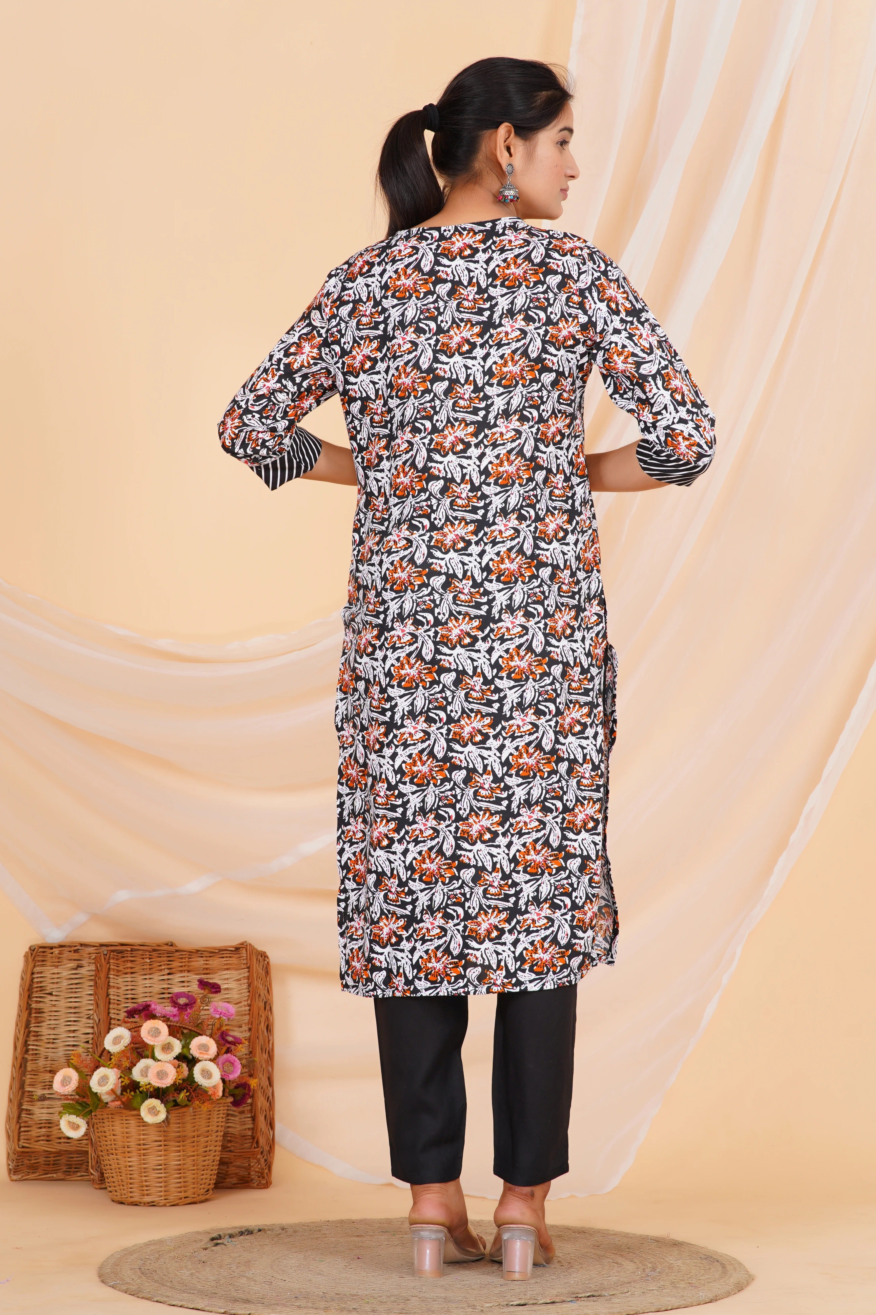 Dusk Garden Viscose Rayon Set