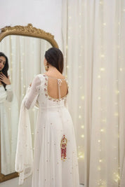Apsara White Suit Set Women Minimal Ethnic Wear