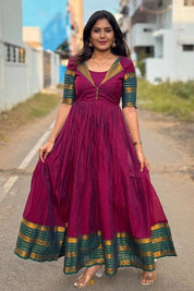 Monika Dark Maroon Color Festival Wear for Women