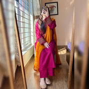 Crimson Pink Embroidered Suit Ethnic Wear for Women