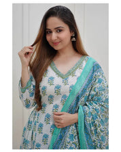 Mint Bloom Viscose Delight Suit