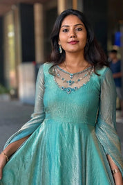 Pupuni Pure Silk Party Wear Gown Designs
