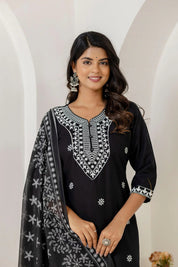 Noir Grace Viscose Rayon Suit Set