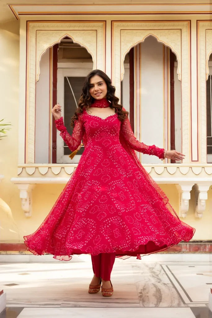 Beautiful Dhani Red Suit Set – Best One Piece