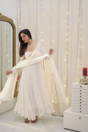 Apsara White Suit Set Women Minimal Ethnic Wear