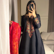 Multi Black Embroidered 3PC – Ethnic Wear for Women