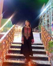 Black Cambric Embroidered 2PC – Easy Wear