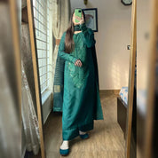Emerald Green Embroidered 3PC – Designer