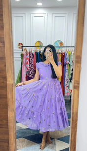 Phool (Mul Chanderi-Lavender)
