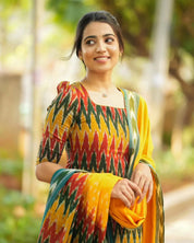 Pure Ikkat Cotton Salwar Suit Fully Stitched
