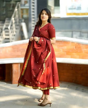 Designer Kurta Set with Dupatta for Women Traditional Festive Wear