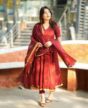 Designer Kurta Set with Dupatta for Women Traditional Festive Wear