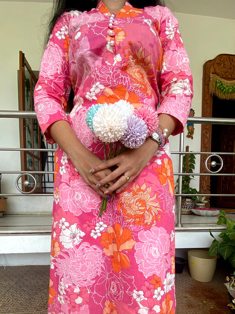 Hand Work sky blue Color Silk Jardoshi Work gown for girls