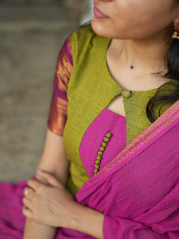 Olive Green & Pink Ethnic Kurta Pant Dupatta Set for Women Traditional Festive Wear