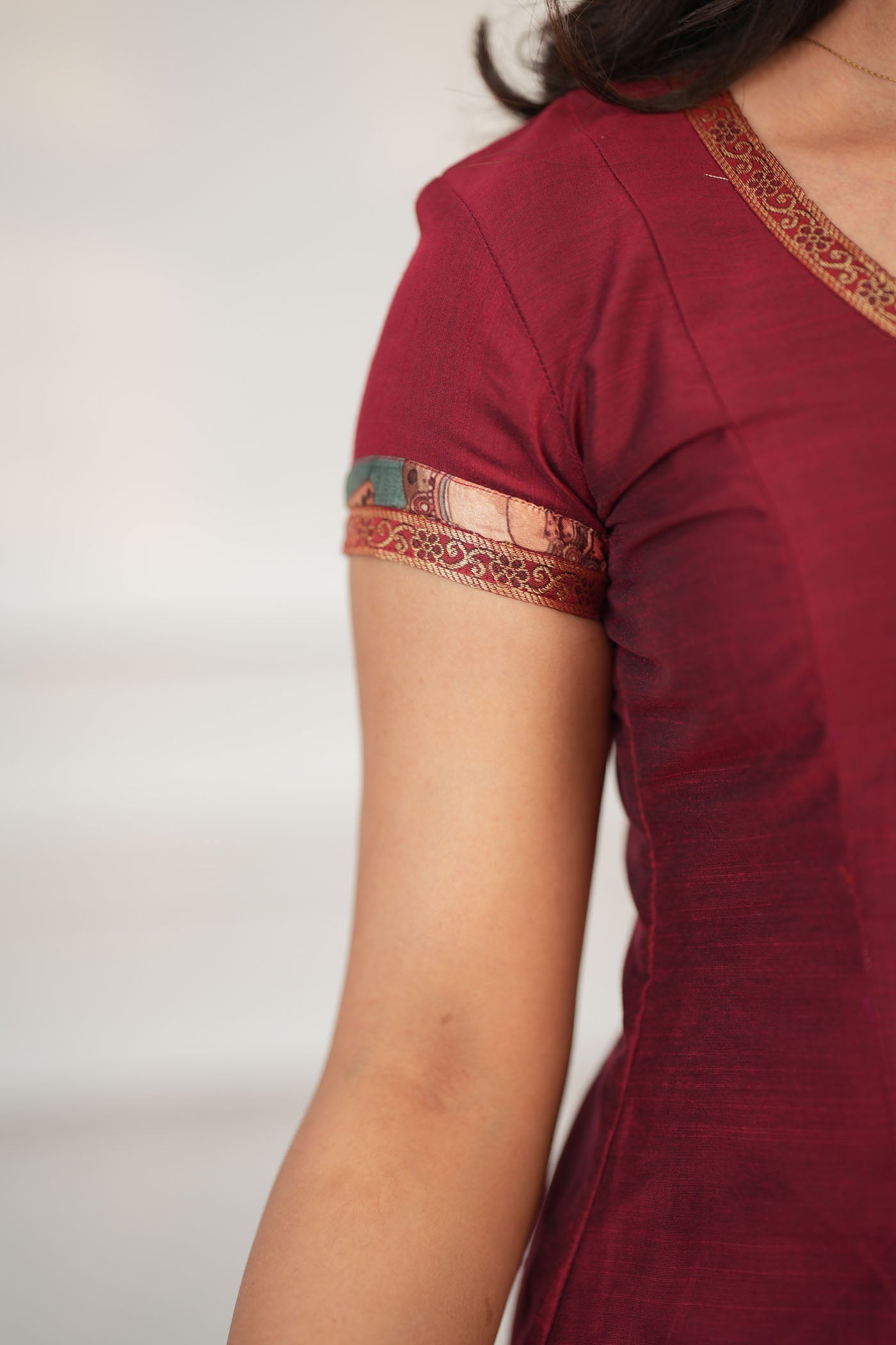 TheHandStitch Maroon Designer Kurta Set for Women with Printed Dupatta Festive Ethnic Wear