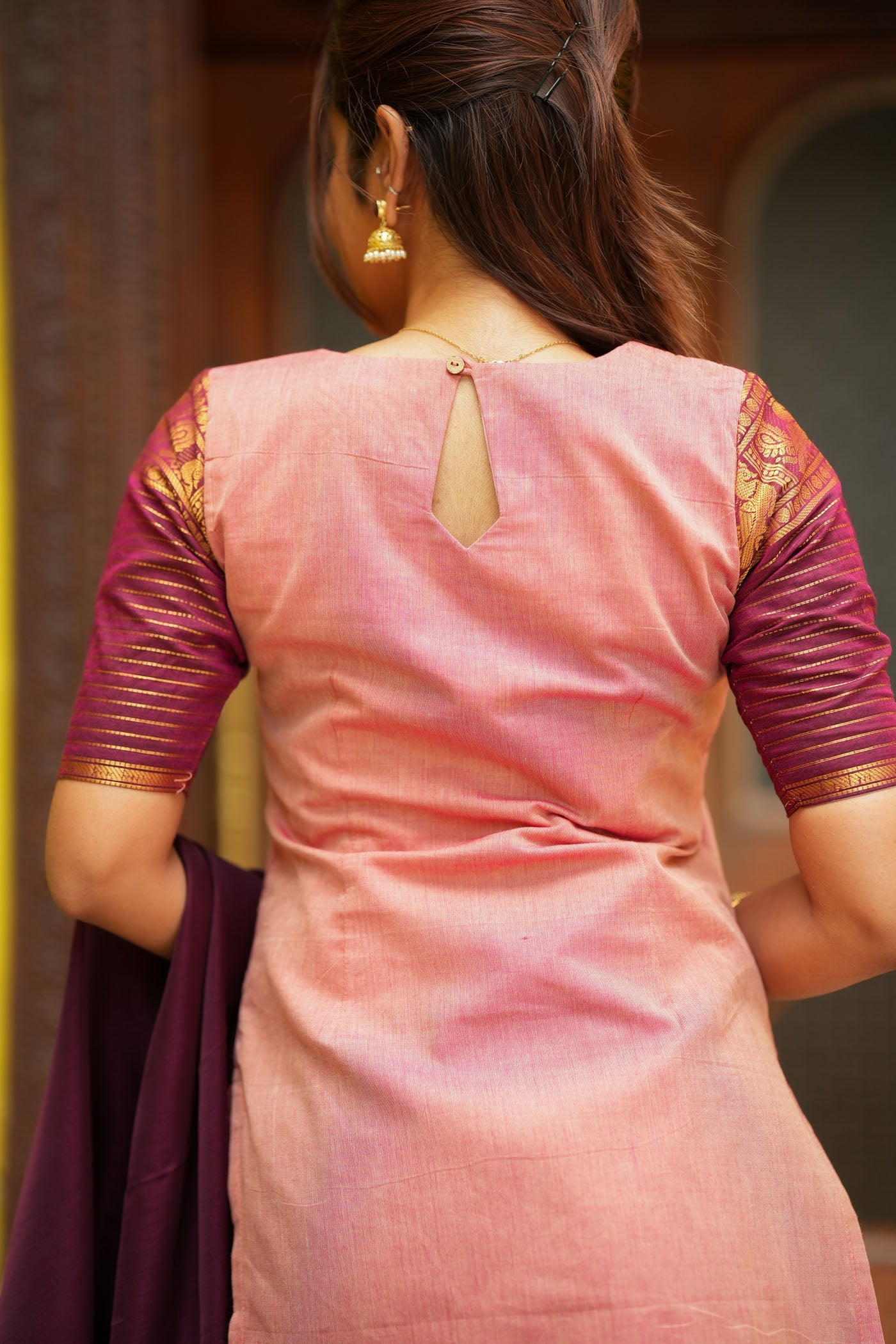 Pink & Purple Designer Kurta Set for Women Festive Ethnic Wear with Elegant Dupatta