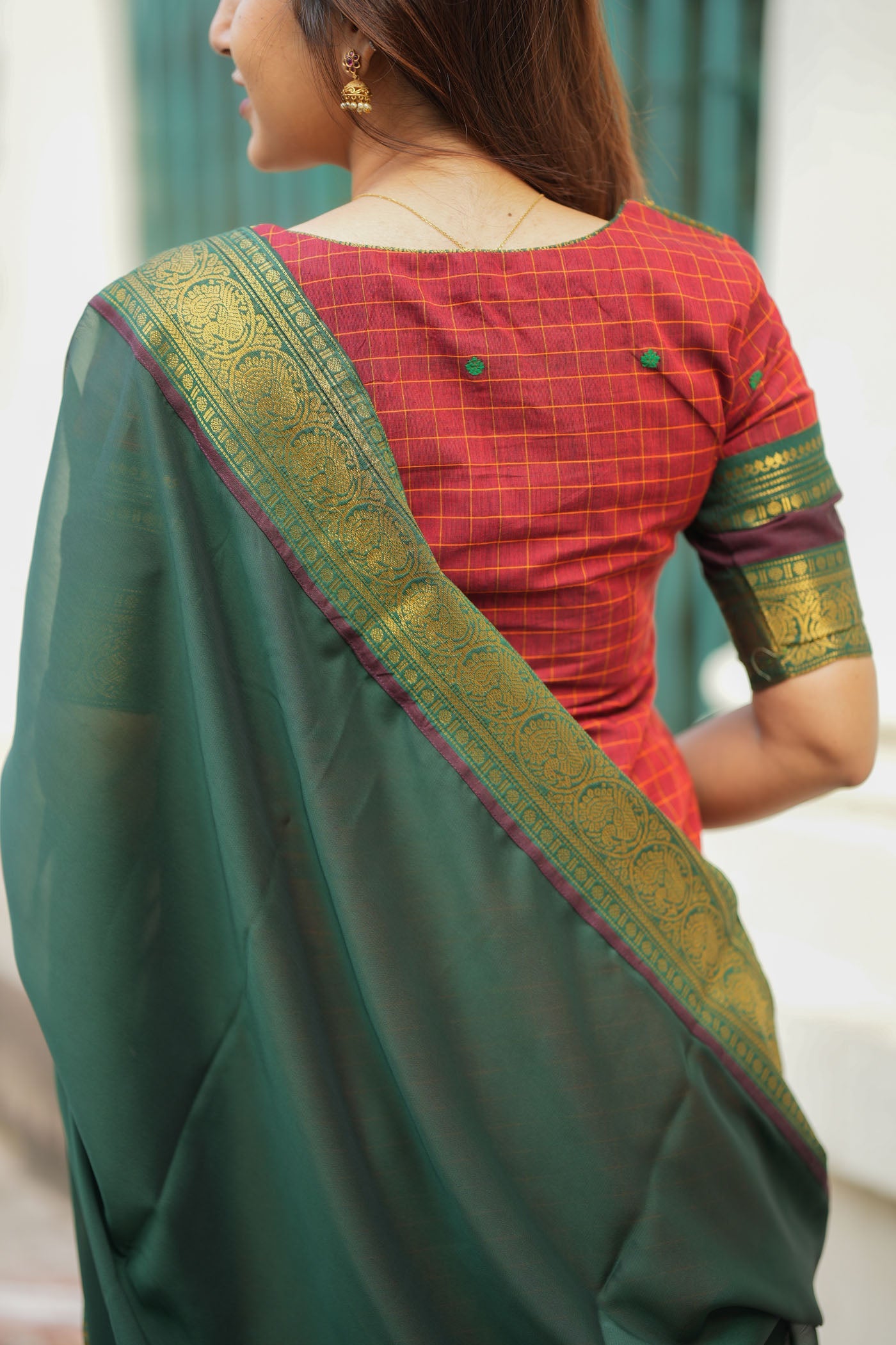 Maroon & Green Ethnic Kurta Set for Women with Dupatta Traditional Festive Wear